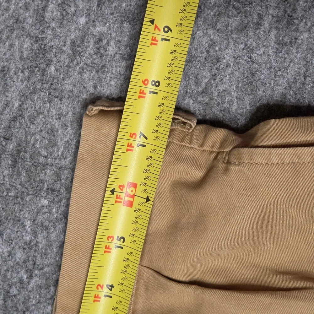 VTG Polo Ralph Lauren Mens Hammond Pant Cotton Tan 35x32 Pleated Chino Trousers‎